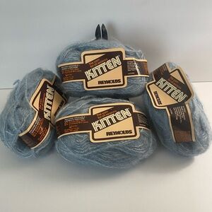 Kitten 4 Skeins Belgium Reynolds Wool Acrylic